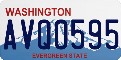 WA license plate AVQ0595
