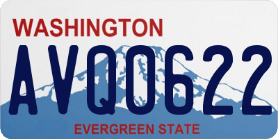 WA license plate AVQ0622
