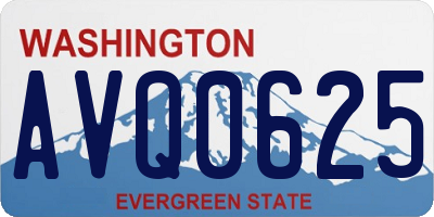 WA license plate AVQ0625