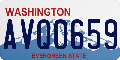 WA license plate AVQ0659