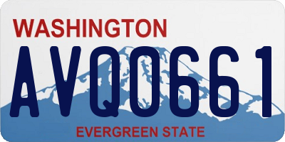 WA license plate AVQ0661