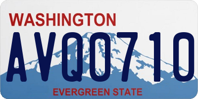 WA license plate AVQ0710