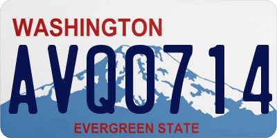 WA license plate AVQ0714