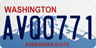 WA license plate AVQ0771