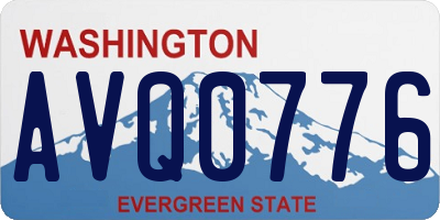 WA license plate AVQ0776