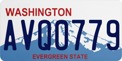 WA license plate AVQ0779