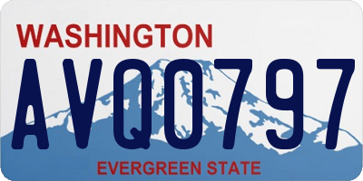 WA license plate AVQ0797