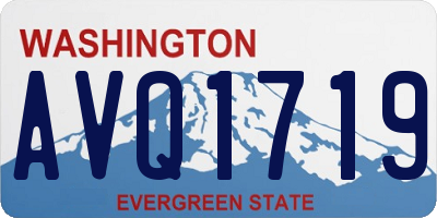 WA license plate AVQ1719