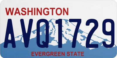 WA license plate AVQ1729
