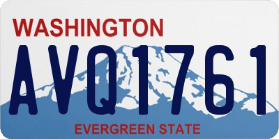 WA license plate AVQ1761