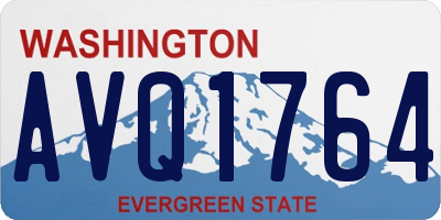 WA license plate AVQ1764