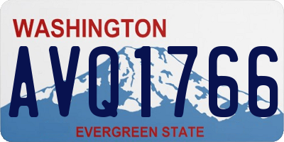 WA license plate AVQ1766