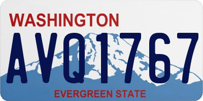 WA license plate AVQ1767