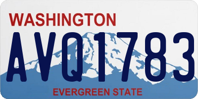 WA license plate AVQ1783