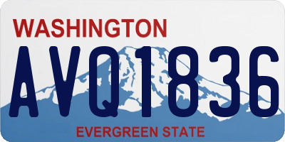 WA license plate AVQ1836