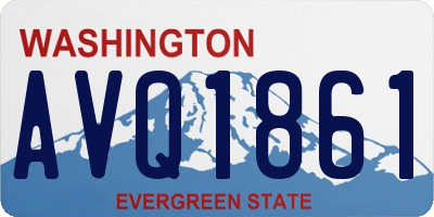 WA license plate AVQ1861