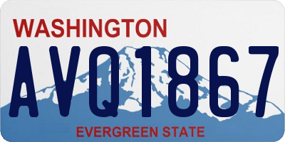 WA license plate AVQ1867