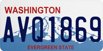 WA license plate AVQ1869