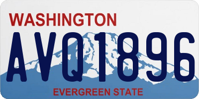 WA license plate AVQ1896