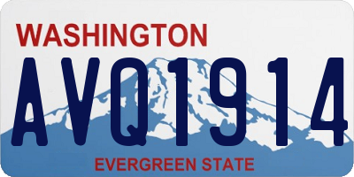 WA license plate AVQ1914