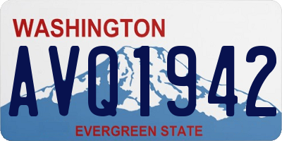 WA license plate AVQ1942