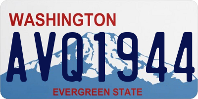 WA license plate AVQ1944