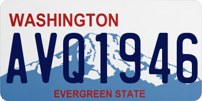 WA license plate AVQ1946