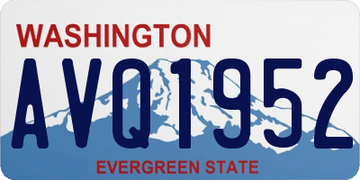 WA license plate AVQ1952