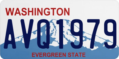 WA license plate AVQ1979