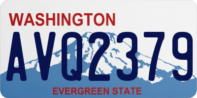 WA license plate AVQ2379