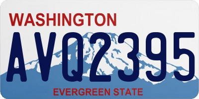 WA license plate AVQ2395