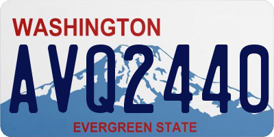 WA license plate AVQ2440