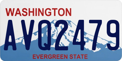 WA license plate AVQ2479