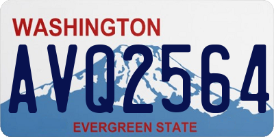 WA license plate AVQ2564