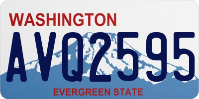 WA license plate AVQ2595