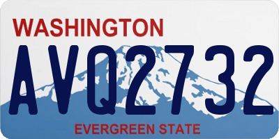 WA license plate AVQ2732