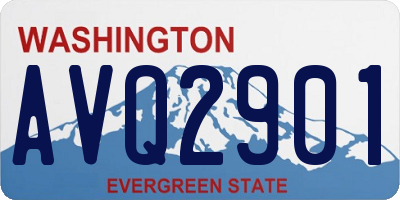 WA license plate AVQ2901