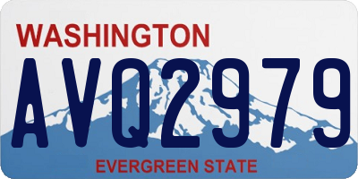 WA license plate AVQ2979