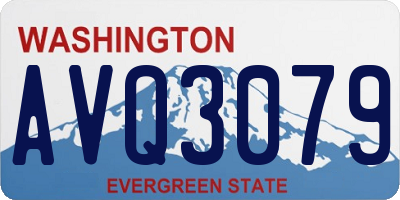 WA license plate AVQ3079