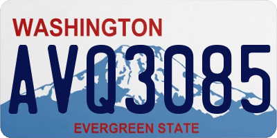 WA license plate AVQ3085