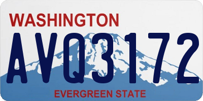 WA license plate AVQ3172