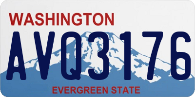WA license plate AVQ3176