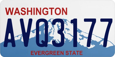 WA license plate AVQ3177
