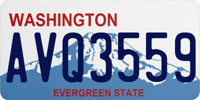 WA license plate AVQ3559