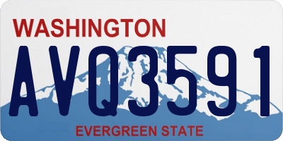 WA license plate AVQ3591