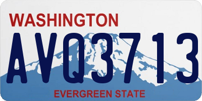 WA license plate AVQ3713