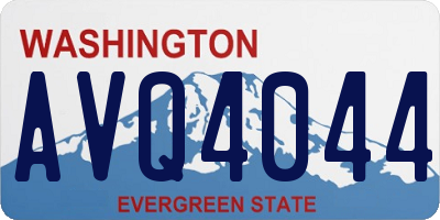 WA license plate AVQ4044