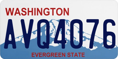 WA license plate AVQ4076