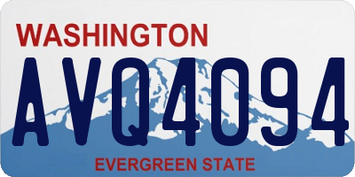 WA license plate AVQ4094
