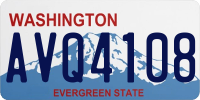 WA license plate AVQ4108